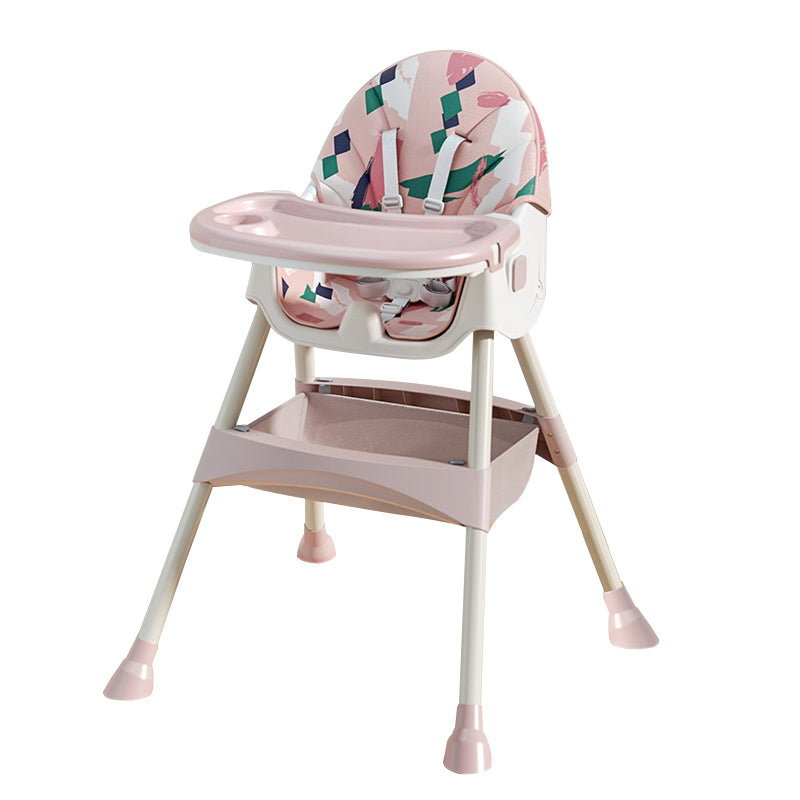 Chaise haute pour enfant 2 en 1 Comfort - Rose Ornement - déballée