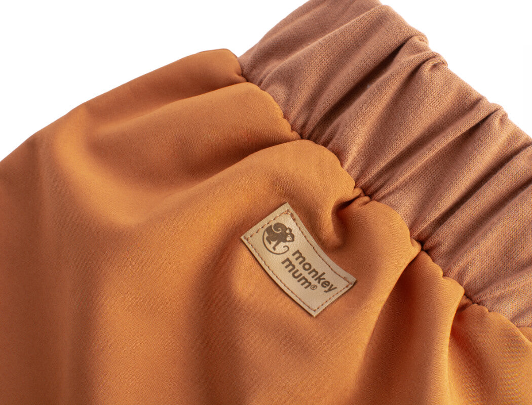 Kinder-softshellbroek met membraan Monkey Mum® - Herfstbladeren