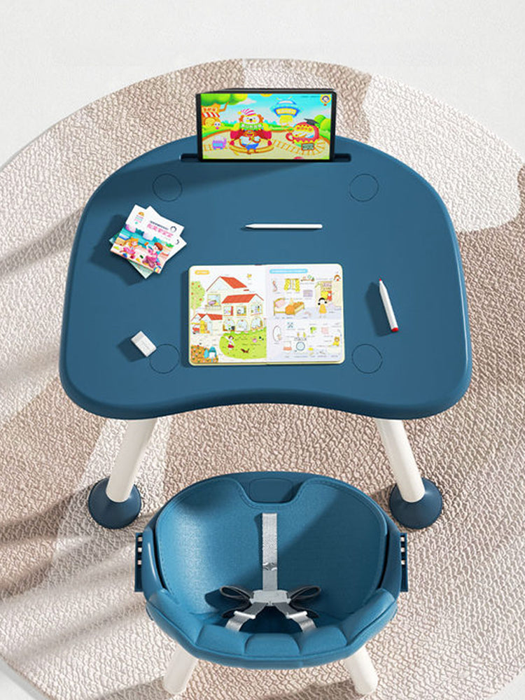 Chaise haute pour enfant 2 en 1 Grow - Bleu - déballée