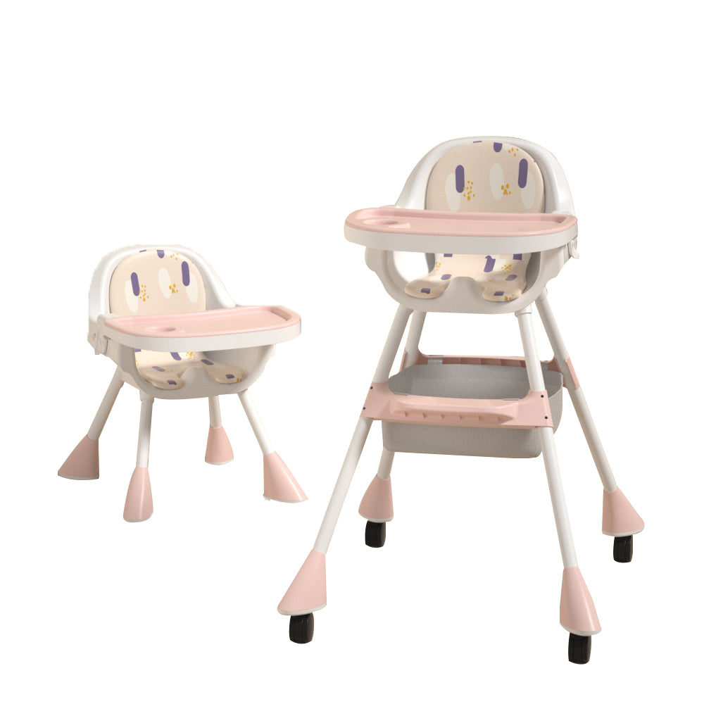 Chaise haute pour enfant 2 en 1 Simple - Cherry Blossom Pink - déballée