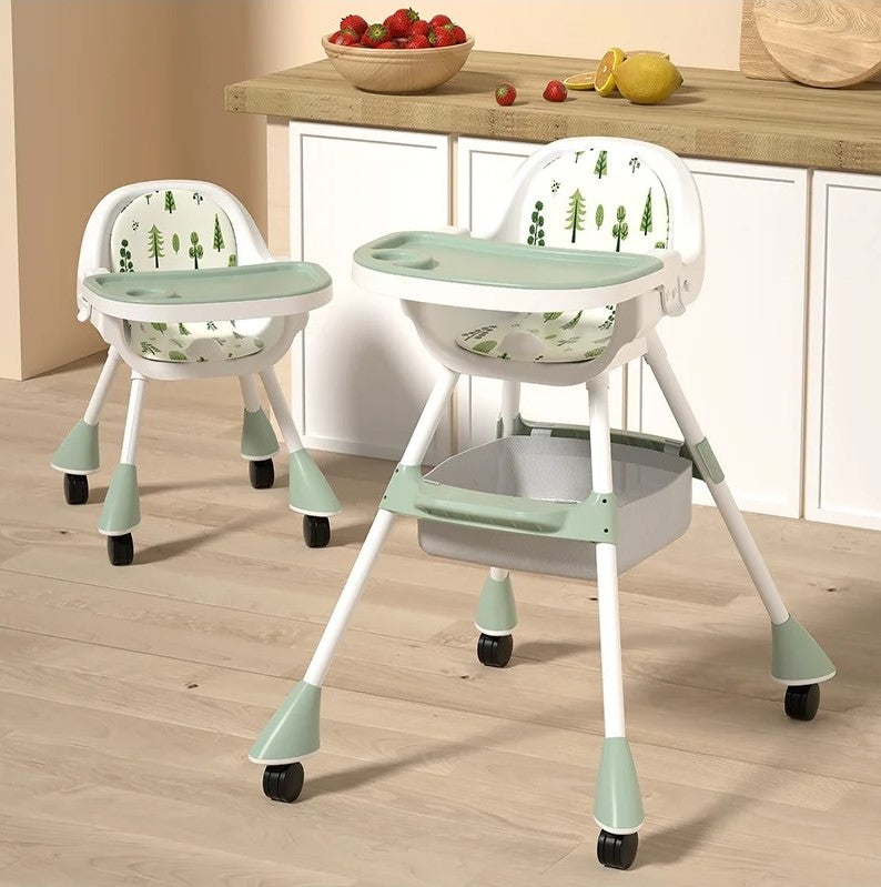 Kinder eetstoel 2-in-1 Simple - Matcha Groen