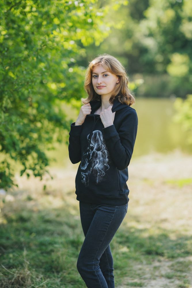 Sweat d’allaitement Monkey Mum® noir - maman aimante