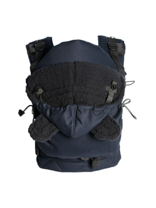 Monkey Mum® Capuche isolée pour porte-bébé Carrie - Obscurité argentée