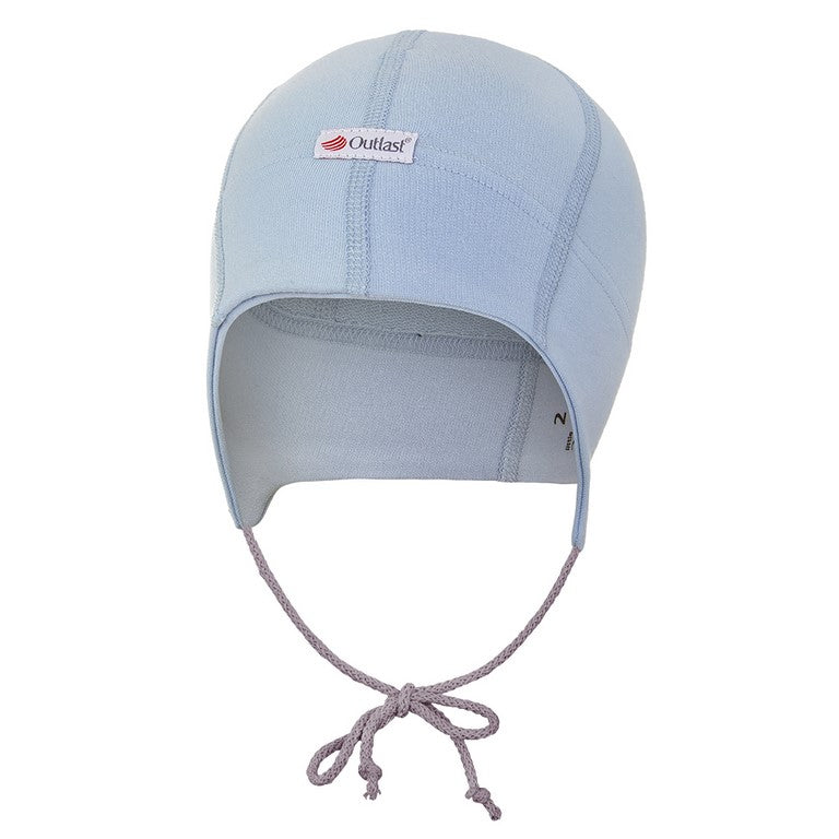 Bonnet en jersey à lacet - couture plate Outlast® - bleu clair