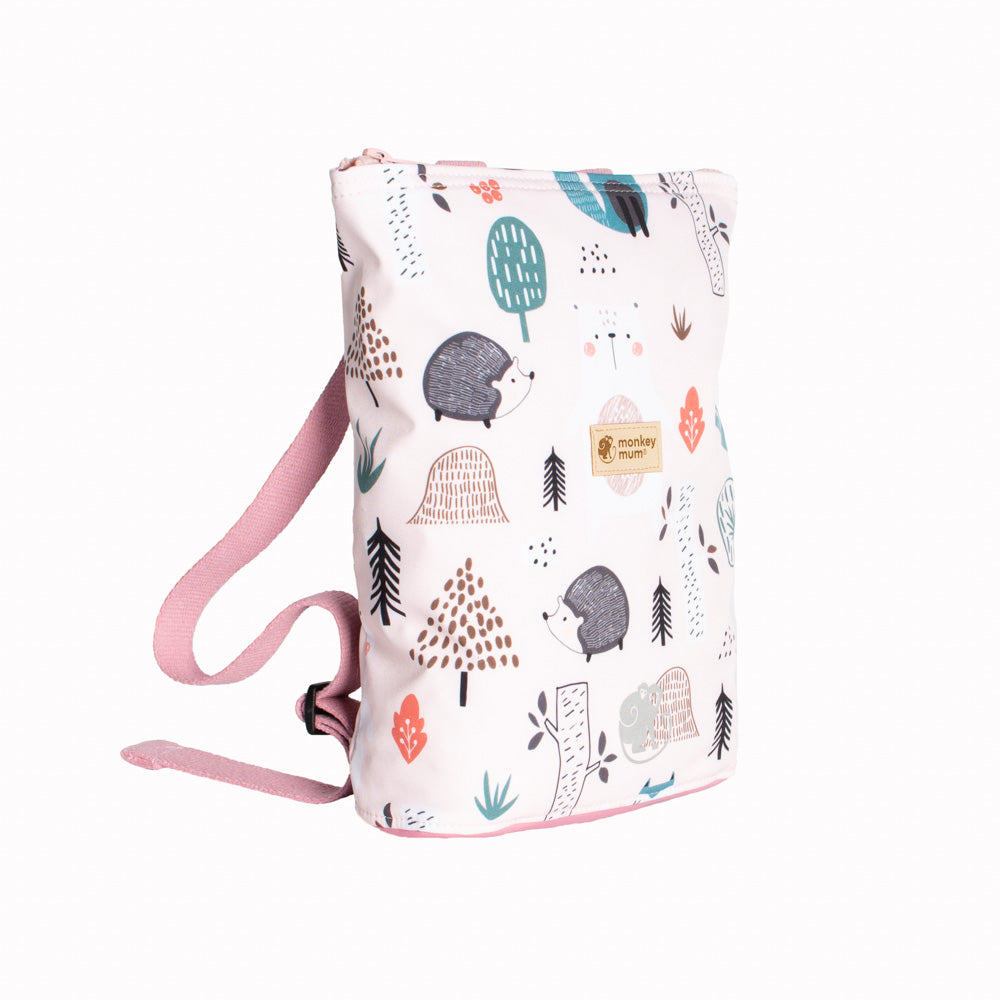 Petit sac à dos softshell pour enfants Monkey Mum® - Animaux du jour, 2e choix - Petit (0-3 ans), Grand (3-6 ans)