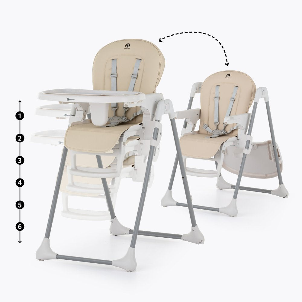 Housse de siège et plateau PETITE&MARS pour chaise haute Gusto Mature Olive