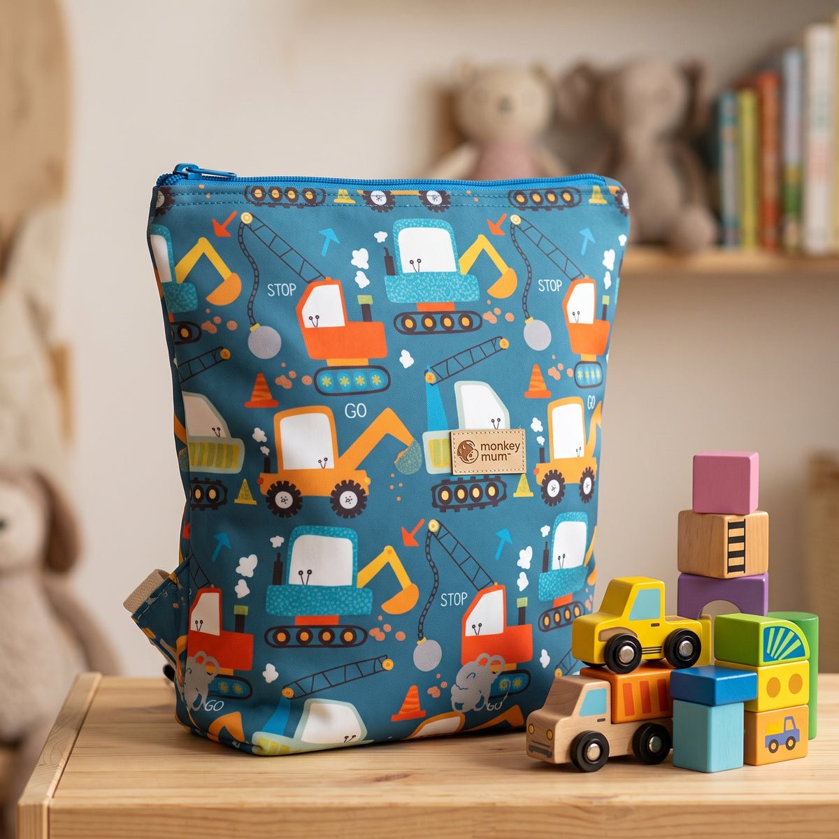 Petit sac à dos softshell pour enfant Monkey Mum® - Chantier ludique