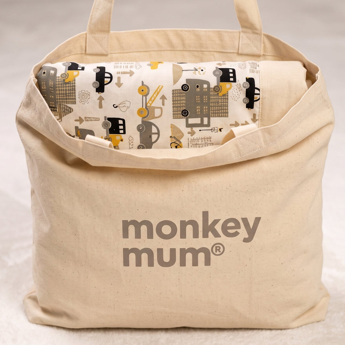 Speelkleed Monkey Mum® - Stadsverkeer