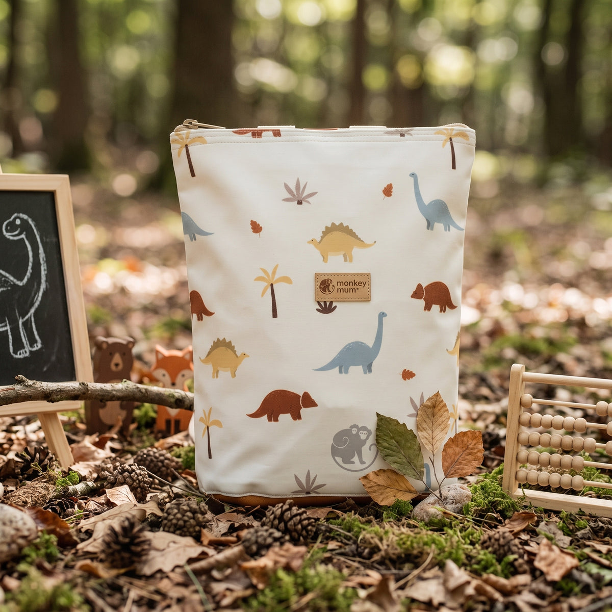 Petit sac à dos softshell pour enfant Monkey Mum® - Histoire de dinosaures
