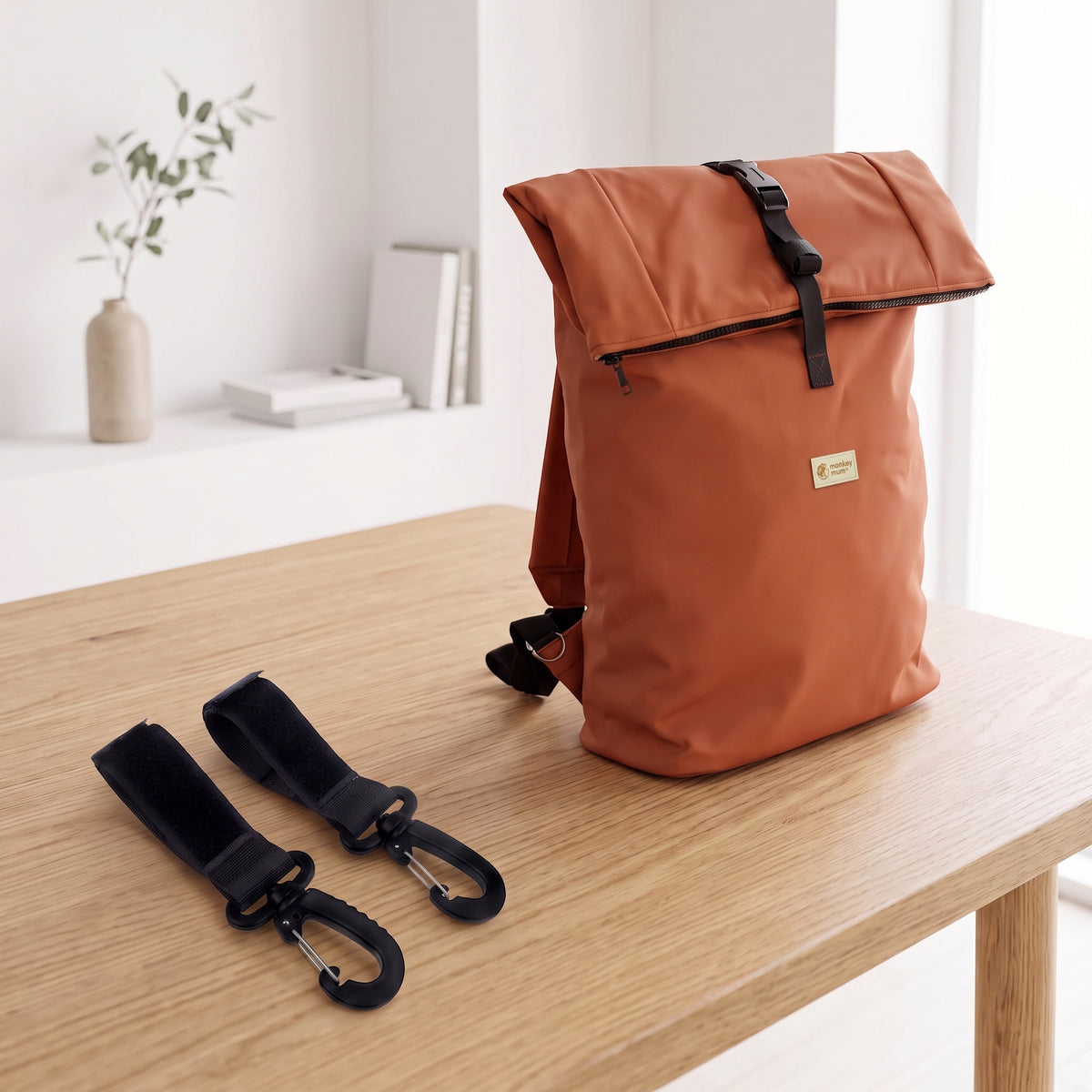 Monkey Mum® Softshell rugzak voor kinderwagen – Herfstbladeren