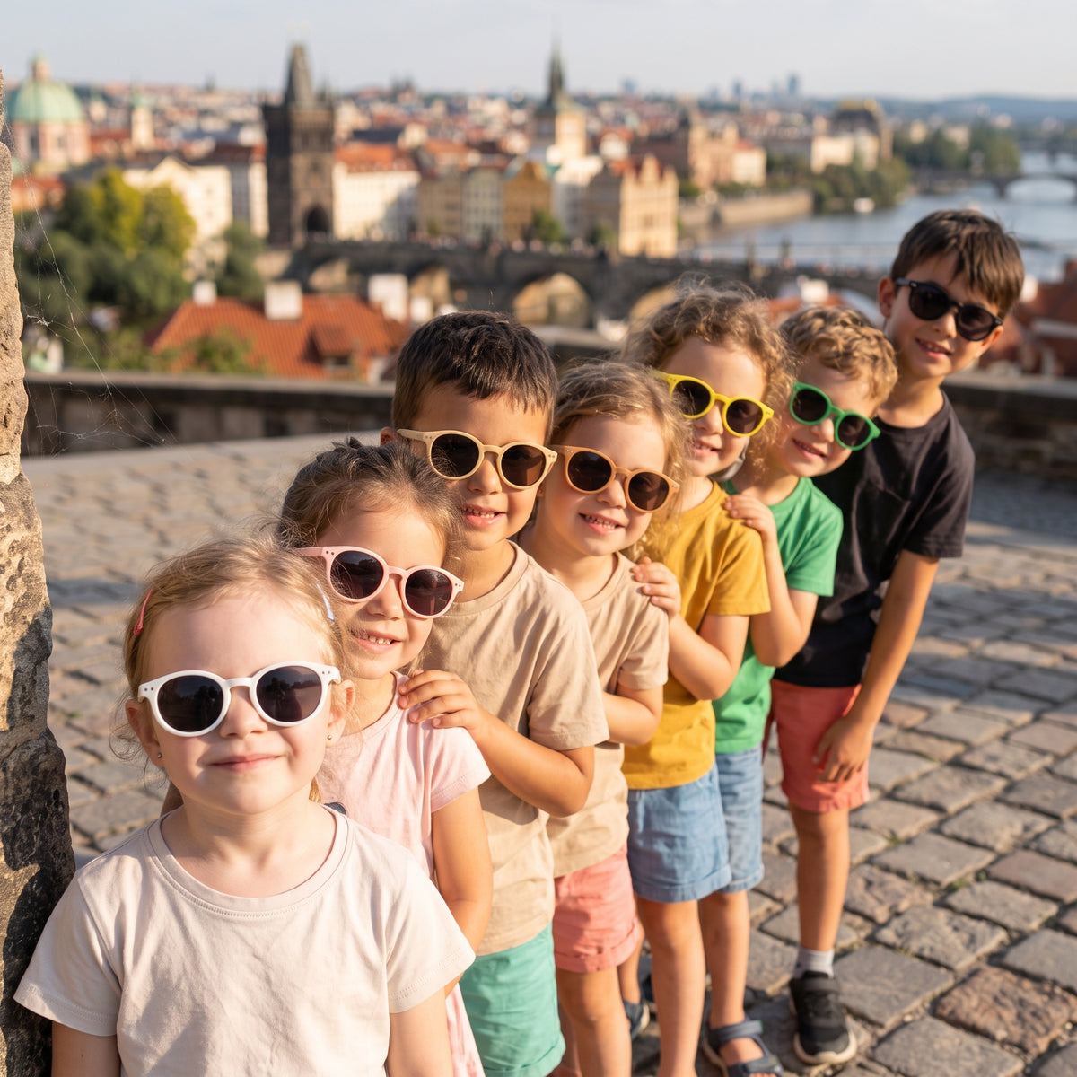 Lunettes de soleil pour enfants Monkey Mum® - Regard de chien - plusieurs couleurs
