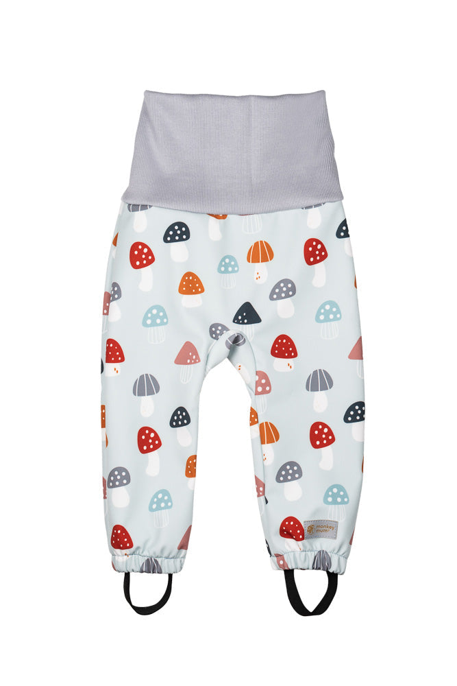 Pantalon softshell évolutif pour enfant avec membrane Monkey Mum® - Amanites multicolores