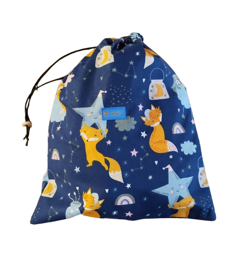 Stoffen zak Monkey Mum® - Sterrenbeestjes