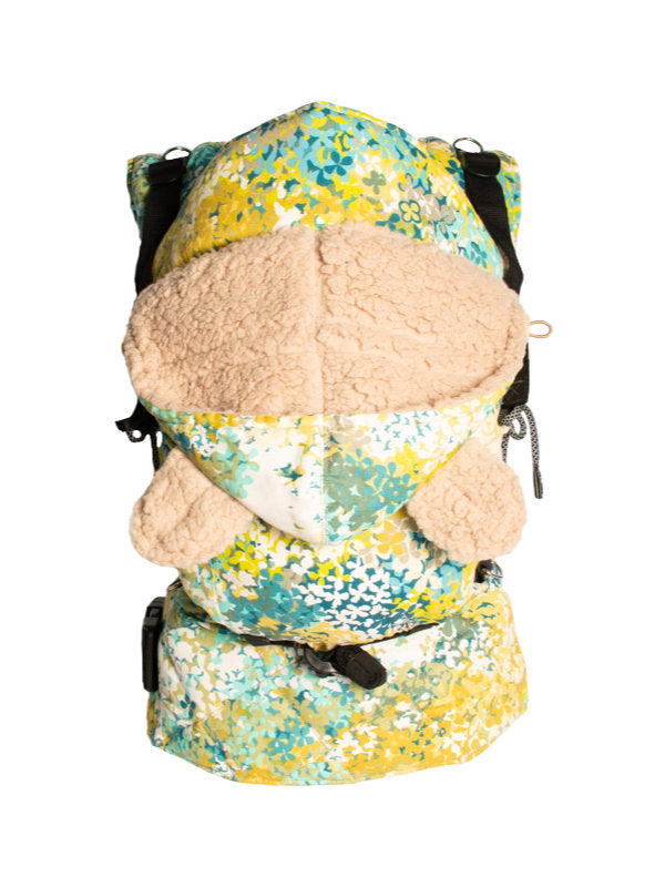 Monkey Mum® Capuche chaude pour porte-bébé Carrie - Prairie fleurie