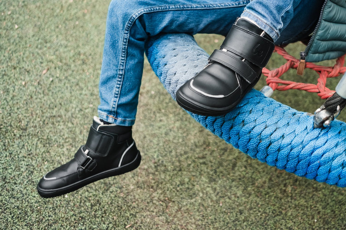 Be Lenka Chaussures pieds nus hiver enfant Panda 2.0 - All Black