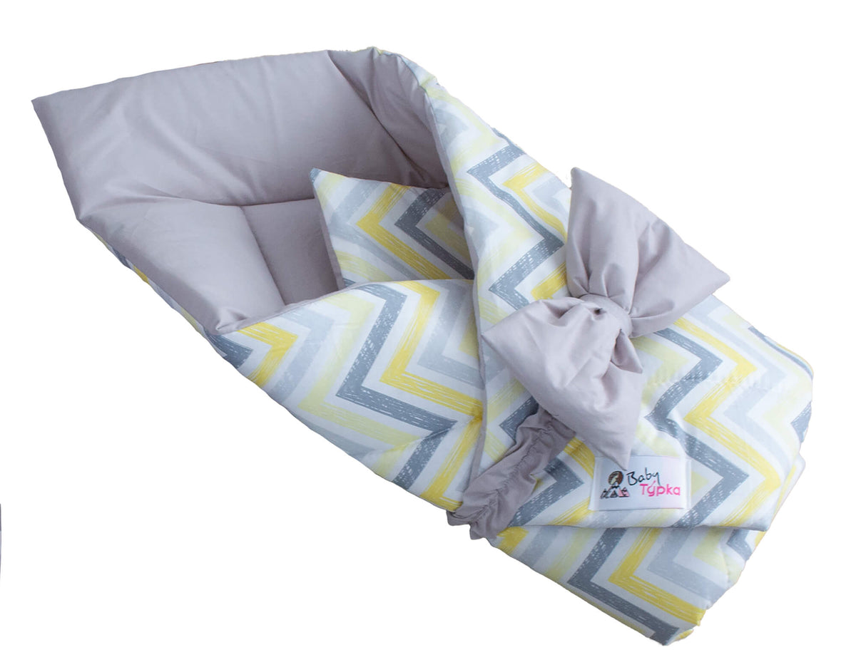 Wrap - Zigzag jaune gris