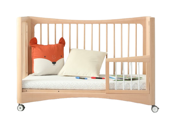 Lit bébé 4 en 1 - Massif - 120x65 cm