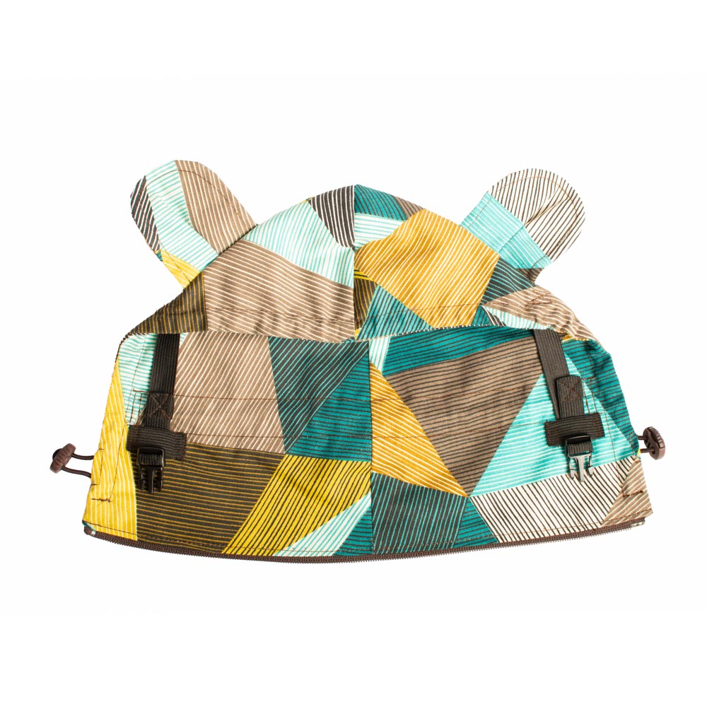 Monkey Mum® Lichte capuchon voor de Carrie-draagzak - Charmante geometrie