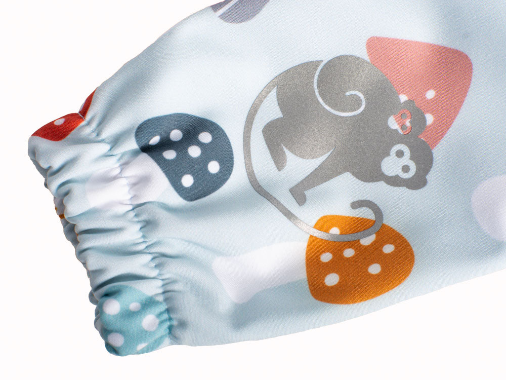 Pantalon enfant softshell avec membrane Monkey Mum® - Amanites colorées