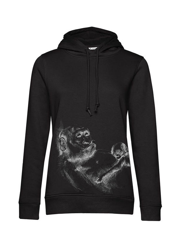 Sweat d’allaitement Monkey Mum® noir - petit singe