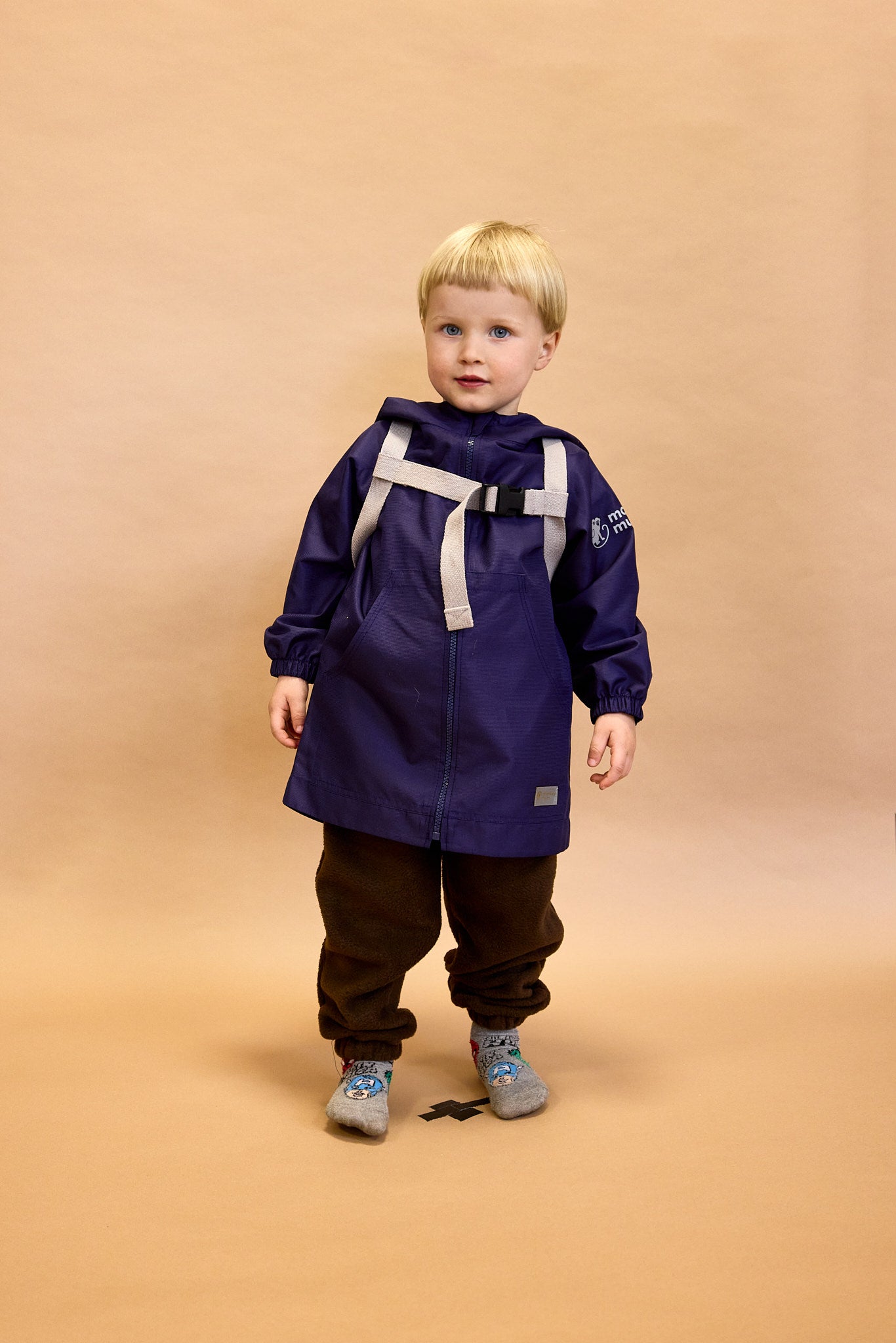 Monkey Mum® Windjack met raglanmouwen - Bordeaux