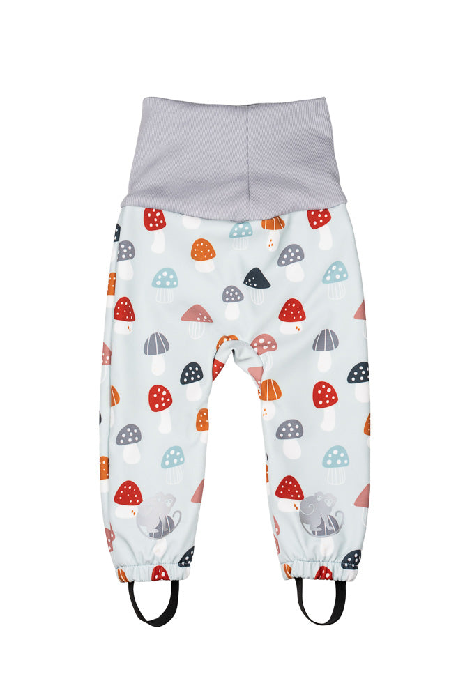 Pantalon softshell évolutif pour enfant avec membrane Monkey Mum® - Amanites multicolores
