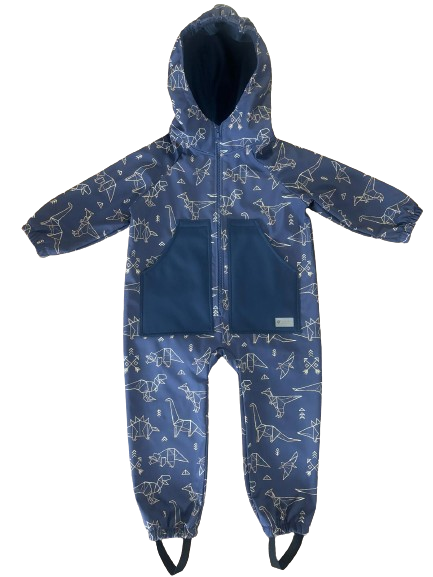 Monkey Mum® Combinaison softshell avec membrane – Constellation des dinosaures - taille 98/104, 110/116