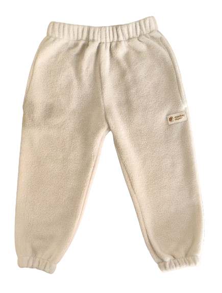 Monkey Mum® Fleecesweatbroek - Beige