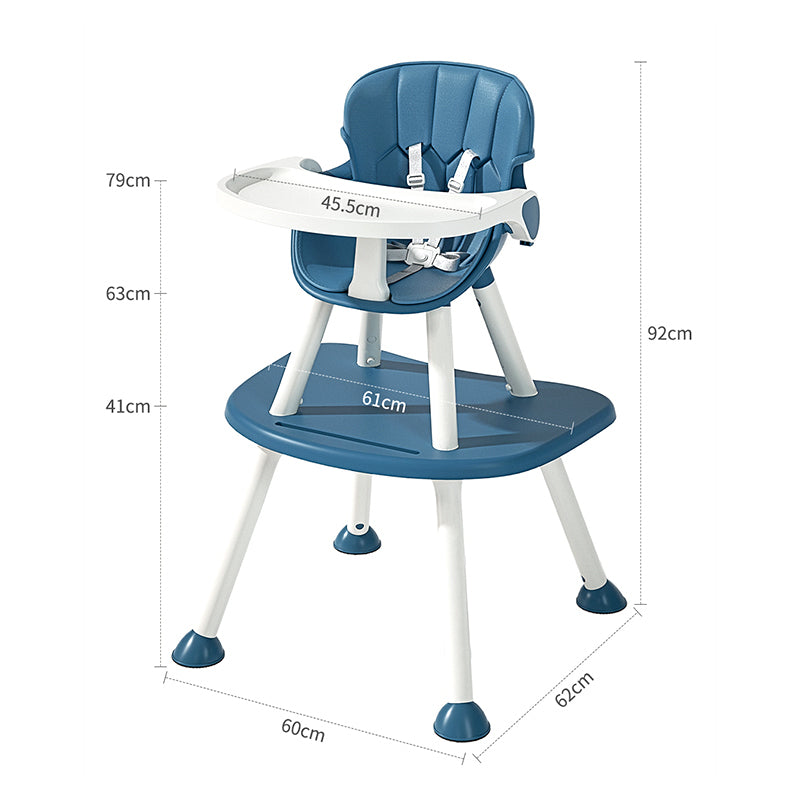 Chaise haute pour enfant 2 en 1 Grow - Bleu - déballée