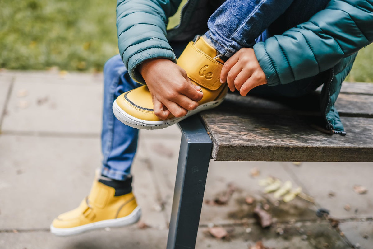 Be Lenka Chaussures pieds nus hiver enfant Panda 2.0 - Jaune Fromage