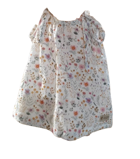 Mousseline hemdje Monkey Mum® - Bloeiende weide