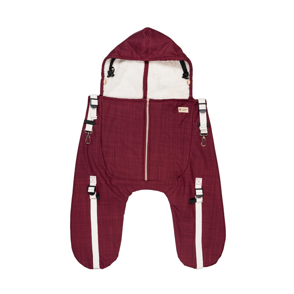 Monkey Mum® Pochette chauffante en softshell avec doublure en sherpa pour porte-bébé ou poussette Carrie - Petit chat