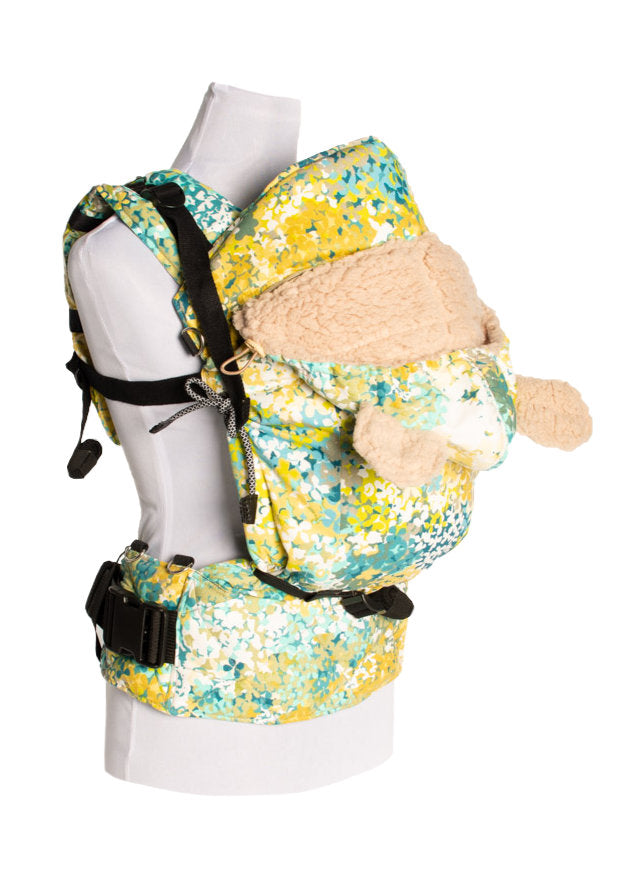 Monkey Mum® Capuche chaude pour porte-bébé Carrie - Prairie fleurie