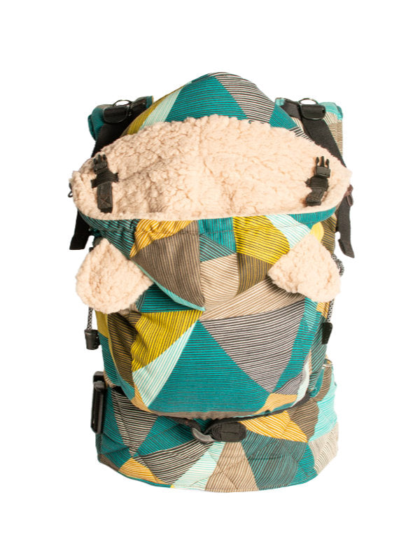 Monkey Mum® Capuche chaude pour porte-bébé Carrie - Charme géométrique