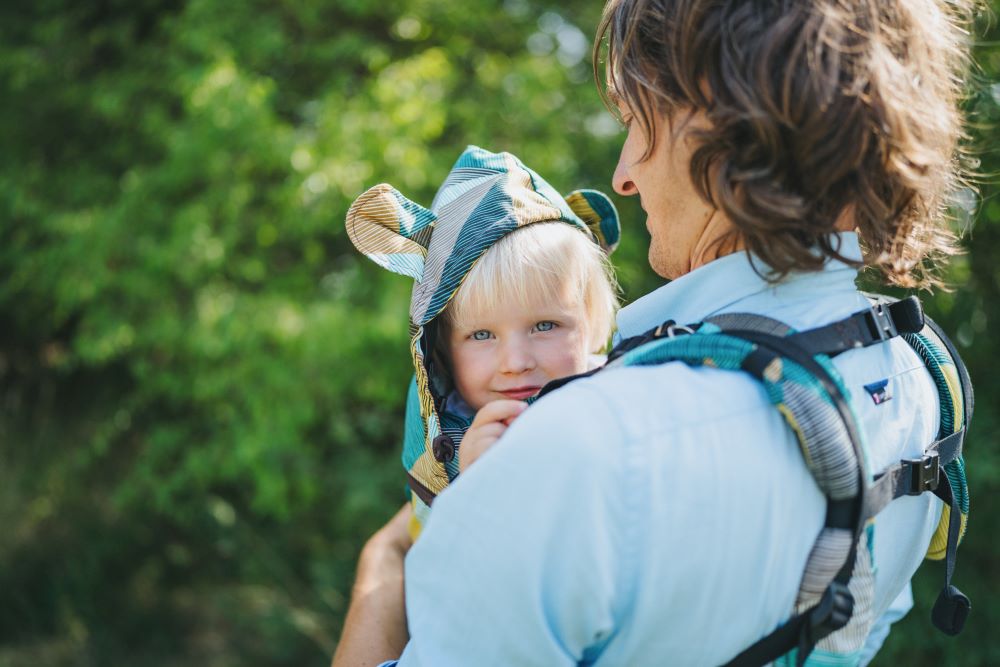 Monkey Mum® Ergonomische meegroei-draagzak Carrie - Betoverende geometrie