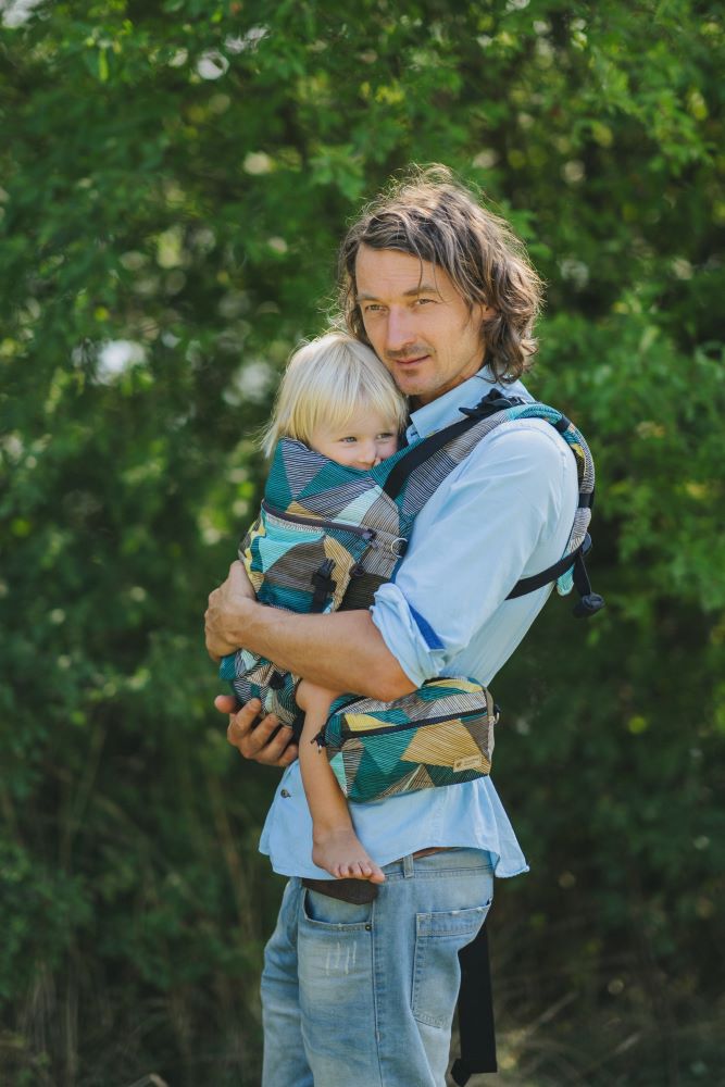 Monkey Mum® Ergonomische meegroei-draagzak Carrie - Betoverende geometrie