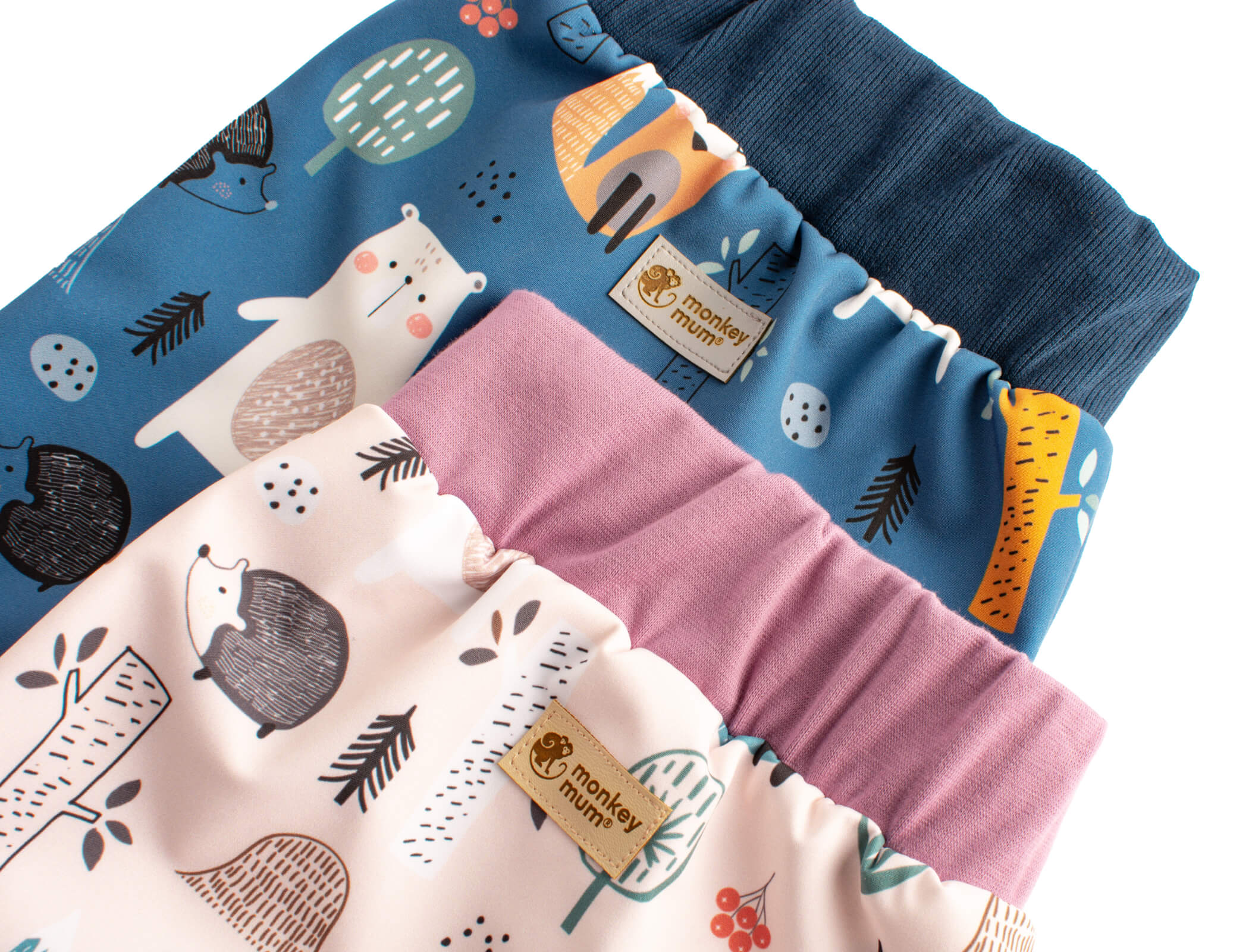 Pantalon enfant softshell avec membrane Monkey Mum® - Animaux nocturnes
