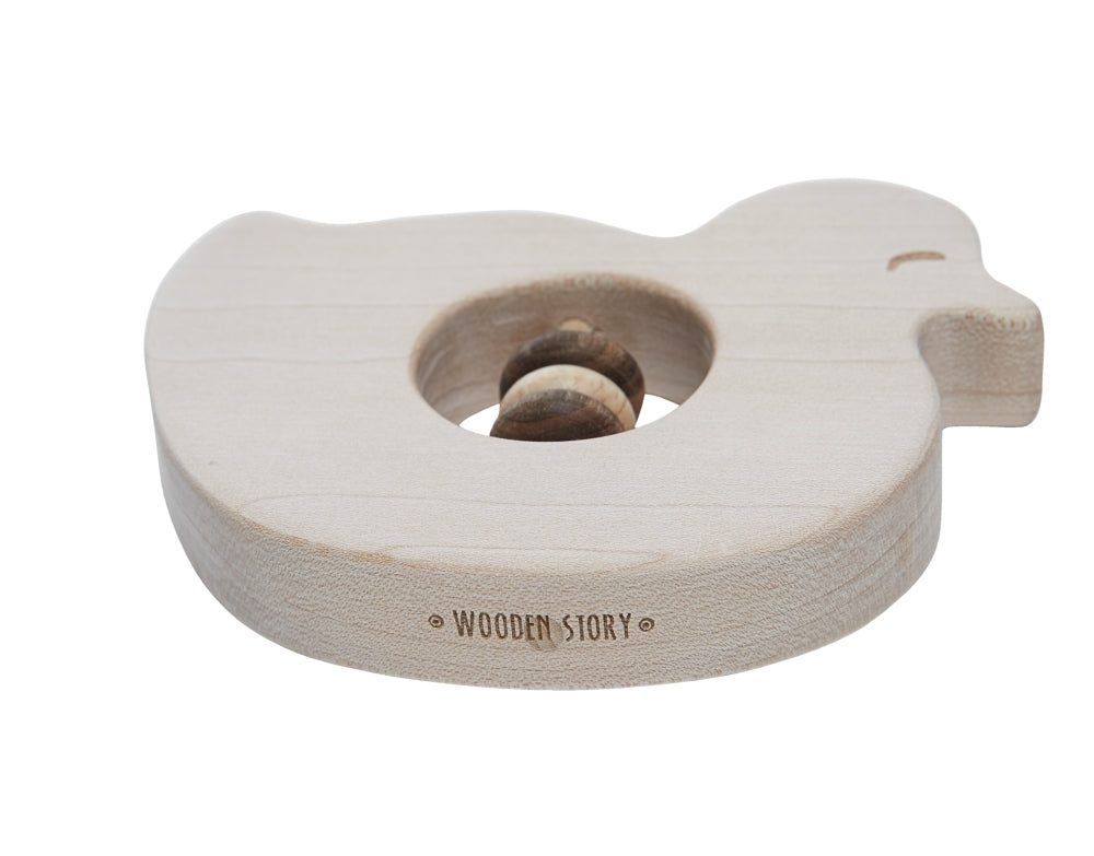 Wooden Story Rammelaar - Eendje