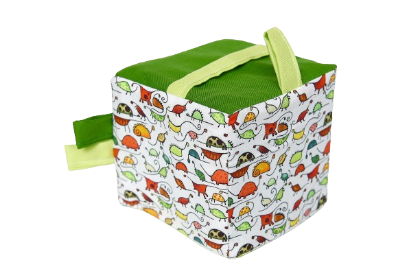 Grijpcubus MyMoo Busy Cube - Paardebloemen