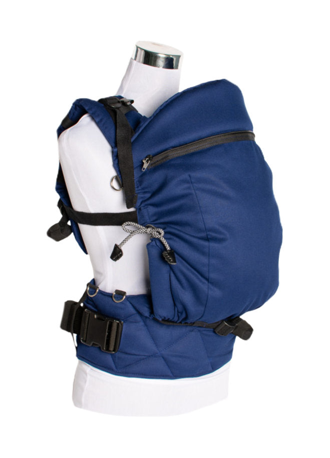 Monkey Mum® Ergonomische meegroei-draagzak Carrie - Marineblauw