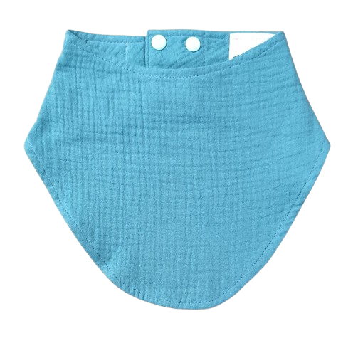 Bavoir en mousseline Monkey Mum® - Menthe