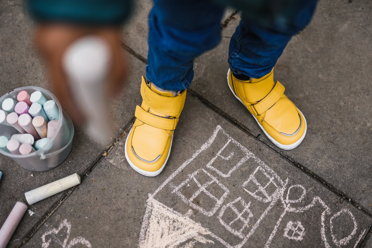 Be Lenka Chaussures pieds nus hiver enfant Panda 2.0 - Jaune Fromage