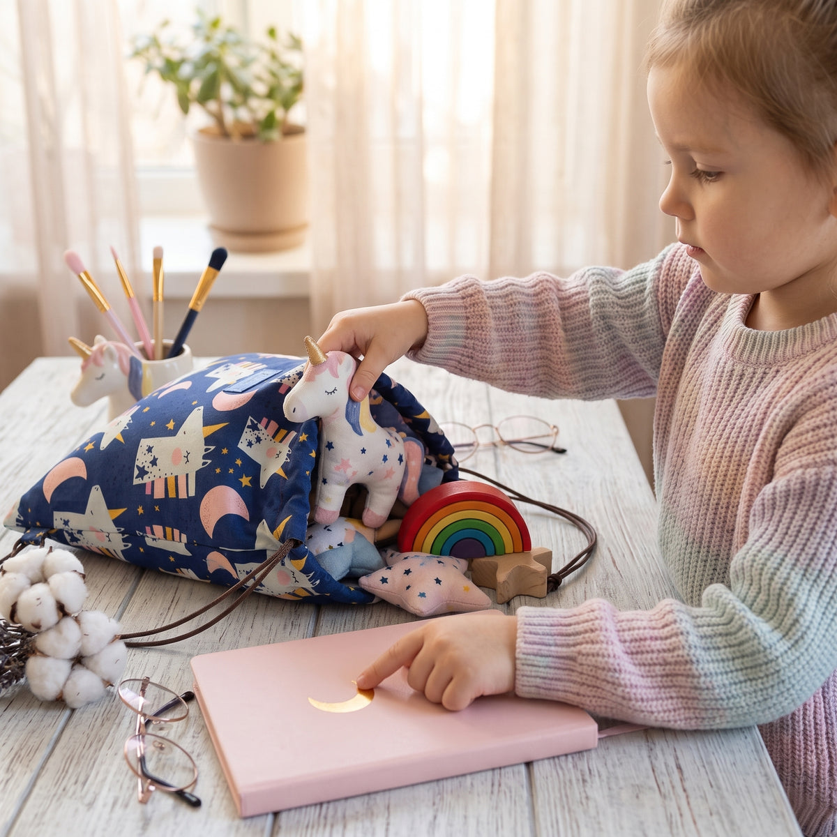 Sac en tissu Monkey Mum® - Licorne