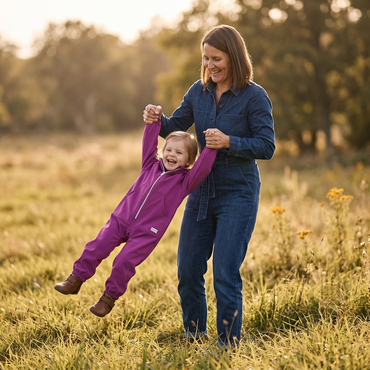 Monkey Mum® Combinaison softshell avec membrane – Framboise juteuse - taille 98/104, 110/116