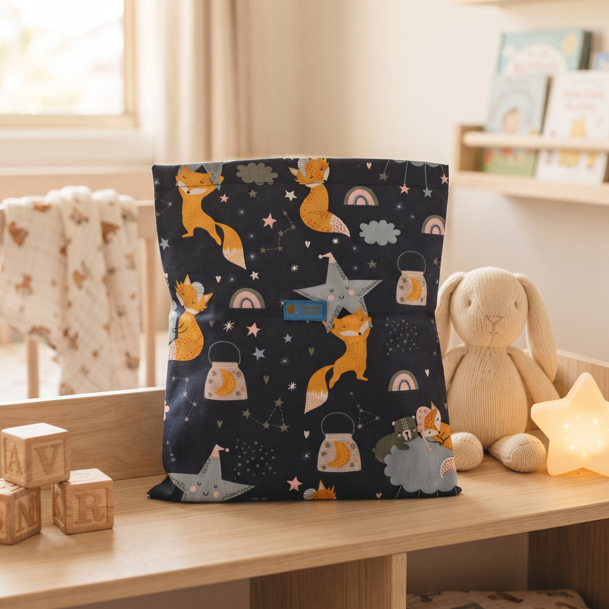 Sac en tissu Monkey Mum® - Animaux étoilés
