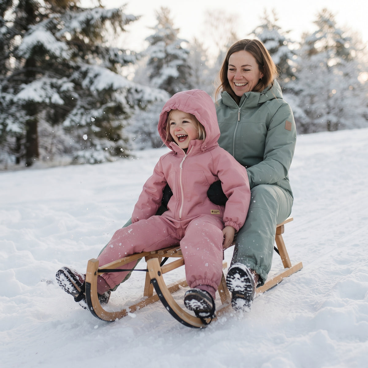 Monkey Mum® Combinaison d’hiver softshell pour enfants avec doublure en mouton - Petit mouton rose - taille 98/104, 110/116