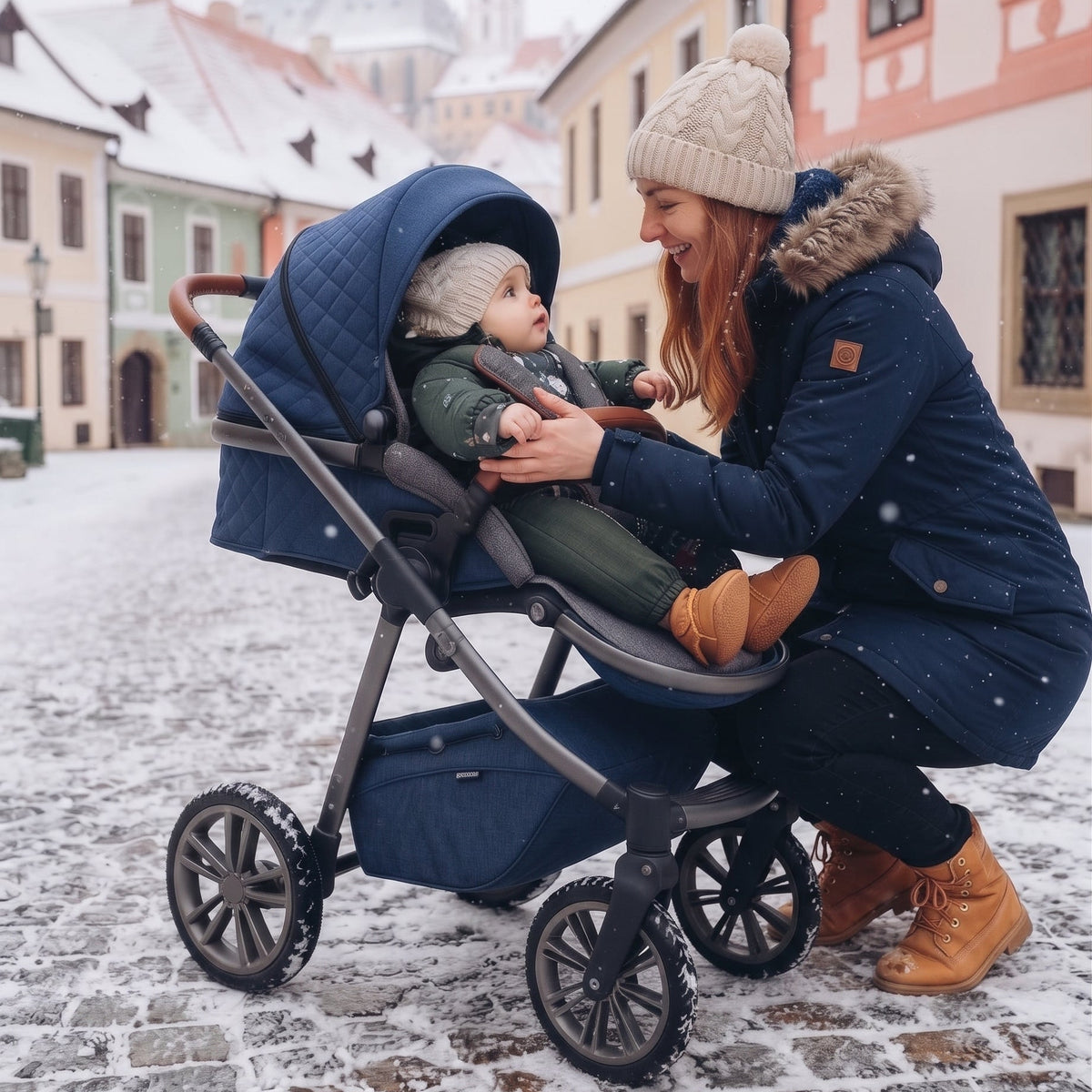 Monkey Mum® Combinaison d’hiver softshell pour enfants avec doublure en mouton - Petit chasseur kaki avec un ours - taille 62/68, 74/80