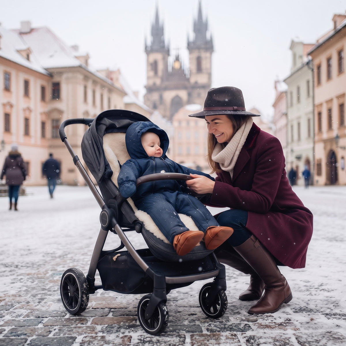 Monkey Mum® Kinder winter-softshelloverall met teddyvoering - Sprookjesachtig bedtijdverhaaltje - maat 62/68, 74/80