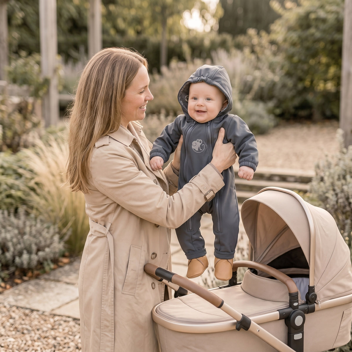 Monkey Mum® Combinaison softshell avec membrane – Excursion mystérieuse - taille 62/68, 74/80