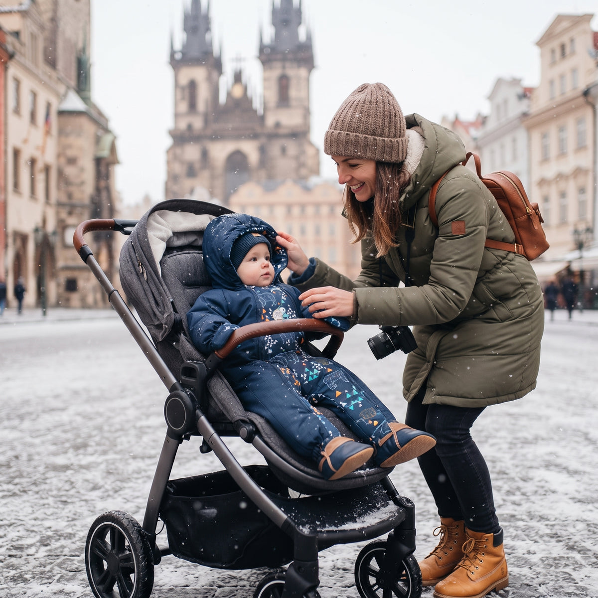 Monkey Mum® Kinder winter-softshelloverall met teddyvoering - Sprookjesachtig bedtijdverhaaltje met beer - maat 62/68, 74/80